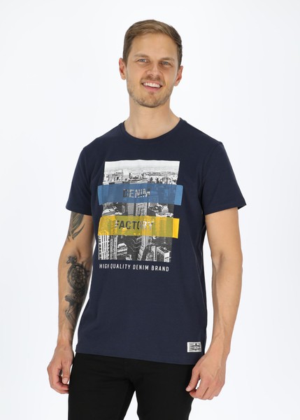 City Tee, Navy, 4xl, T-Shirts