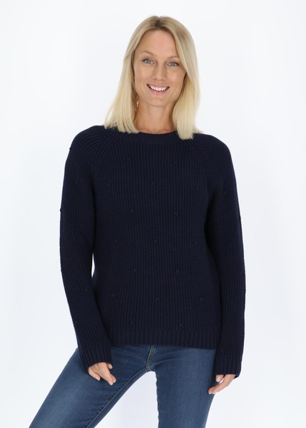 Sankt Claud Knitted Sweater W, Navy, 44,  Stickat