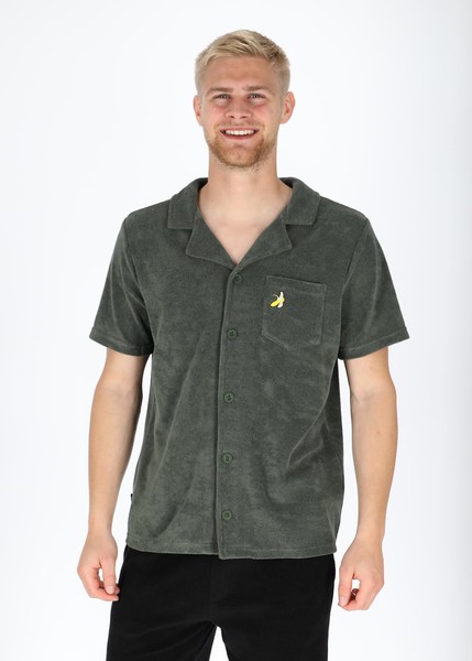 Ibiza Terry Shirt, Olive, 3xl,  Kortärmade Skjortor