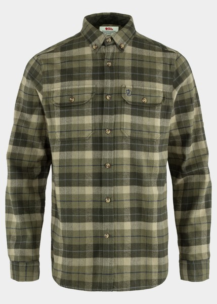 Singi Heavy Flannel Shirt M, Green-Deep Forest, L,  Vandringsskjortor