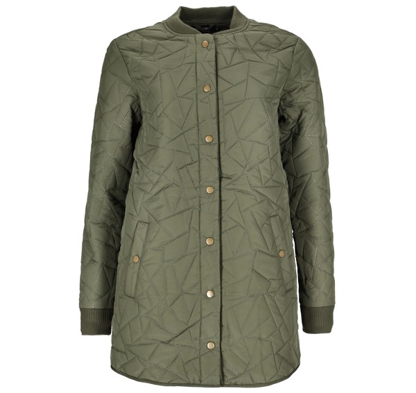 Quilted Jacket W, Green, 36,  Jackor