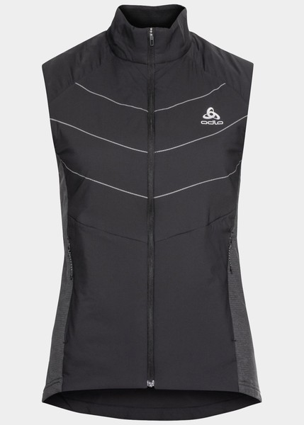 Odlo W Vest Run Easy S-Thermic, Black, M,  Jackor