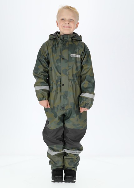 Drop Fleece Rain Suit Jr, Camouflage, 100,  Fleeceoveraller