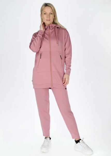 Lounge Long Zip Hood W Lounge Long Zip Hood W