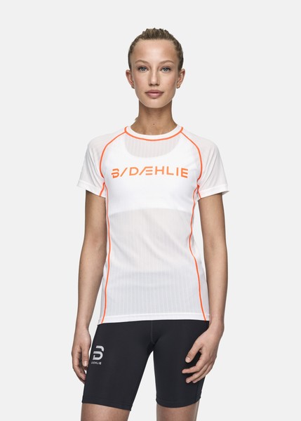 Endurance Tech T-Shirt Wmn, Shocking Orange, M,  Löpar-T-Shirts