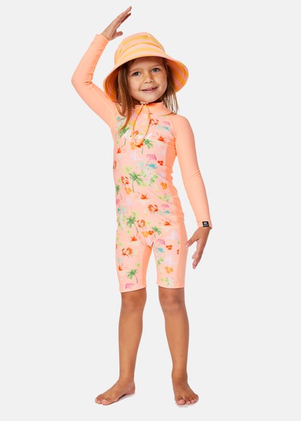 Vacation Club Spring Suit-Girl, Shell Coral, 4,  Badkläder