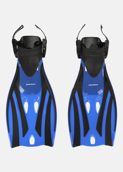 Swimming Fins Adjustable Junio, Cobalt Blue/Black, 27-31, Dykkermaske Og Svømmebriller