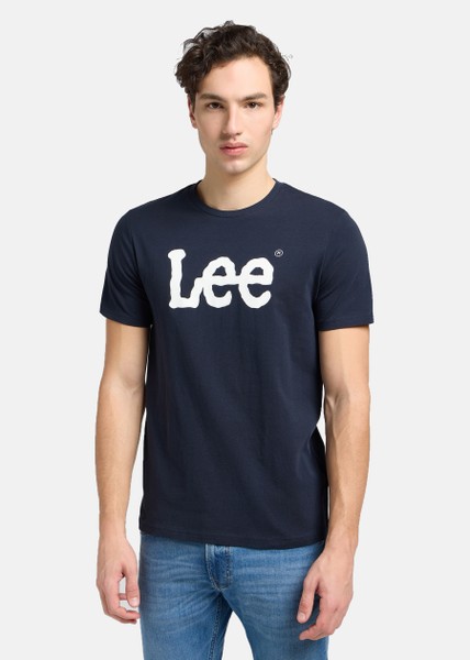 Wobbly_Logo_Tee Navy_Drop, Blue, 2xl,  T-Shirts
