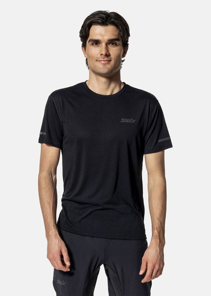 Pace Short Sleeve M, Black, L,  Tränings-T-Shirts