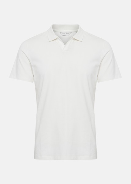 Theis Single Jersey Polo Shirt, Ecru, L, Piketrøyer