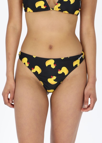 Bikini Thong Bottom, Black Yellow Duck, 42,  Bikinis