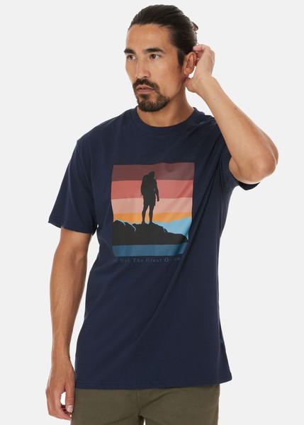 Vesper M O-Neck T-Shirt, Navy Blazer, L,  T-Shirts