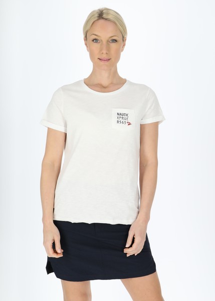 Marstrand Pocket Tee W, White, 40,  T-Shirts
