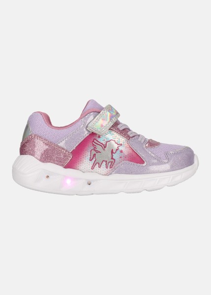 Plamio Kids Shoe W/Lights, Sweet Lilac, 24,  Trendiga Sneakers