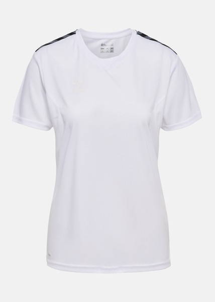 Hmlauthentic Pl Jersey S/S Wom, White, L, Trenings-T-Shirts