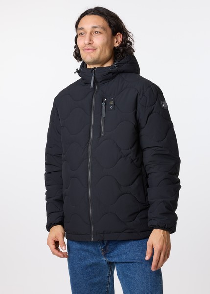 Wave Puffer Jacket, Black, S,  Höstjackor