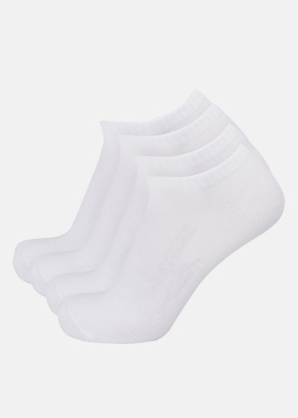 Ankle Socks 4-Pack, White, 35-38,  Bomullsstrumpor
