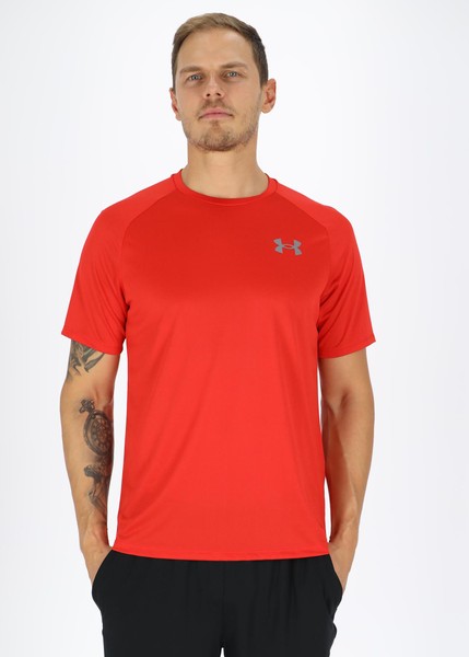 Ua Tech 2.0 Ss Tee, Red, M,  Tränings-T-Shirts