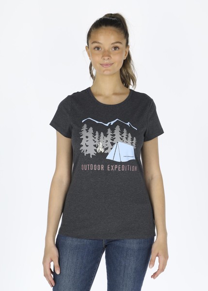 Forest Tee W, Grey Melange Tent, 46,  T-Shirts