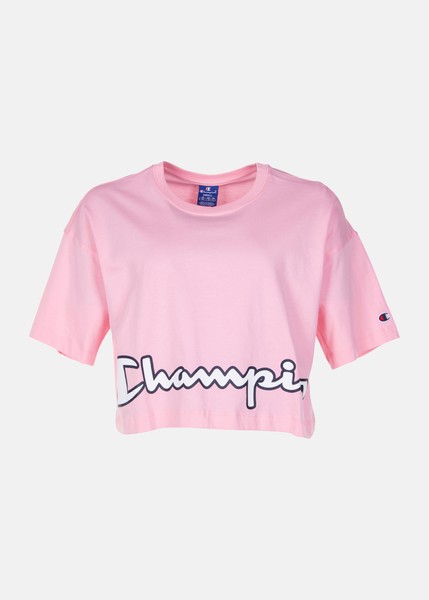 Crewneck T-Shirt, Candy Pink, S,  T-Shirts