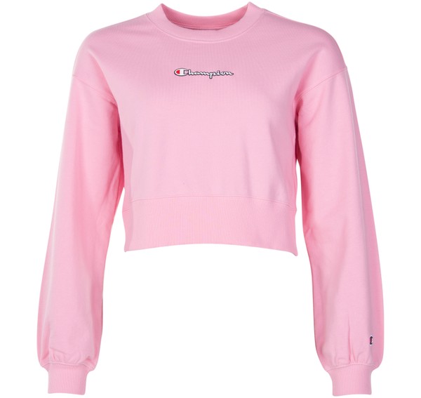 Crewneck Croptop, Candy Pink, M, Sweatshirts