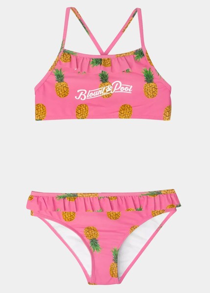 Dark Pink Pineapple Bikini Jr, Dark Pink Pineapple, 160, Bikinis