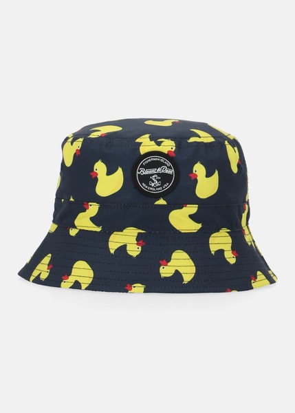 Hawaii Bucket Hat, Navy Yellow Duck, S/M,  Hattar