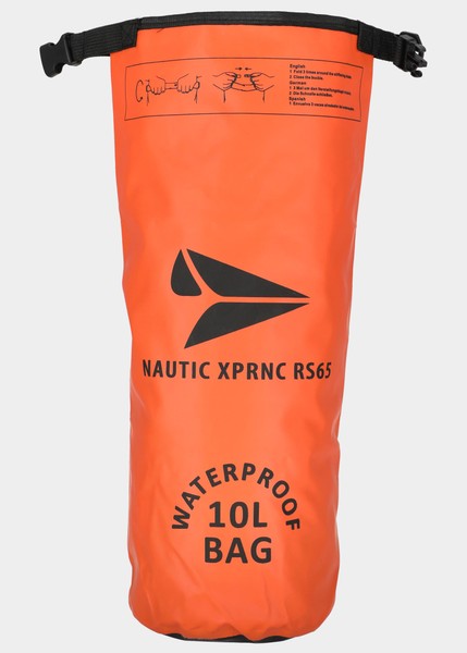 Nautic Waterproof Bag 10l, Orange/Black, Onesize,  Vandringsryggsäckar