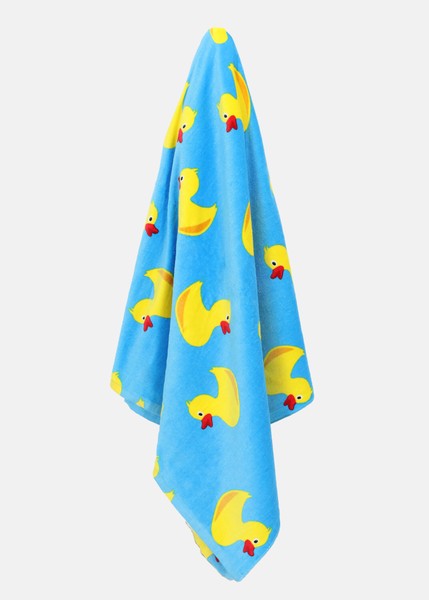 Beach Towel 90x180, Blue Yellow Duck, Onesize,  Handdukar