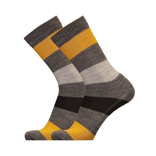 Deer merino wool striped sock