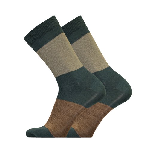 Bearmarch merino wool striped pattern sock