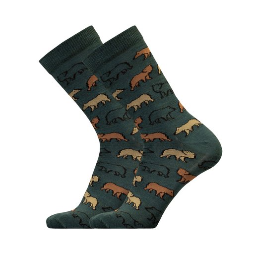 Bearmarch merino wool pattern sock