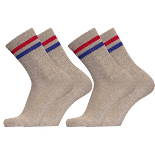 RetroSport organic cotton terry sole sport sock 2-pair pack