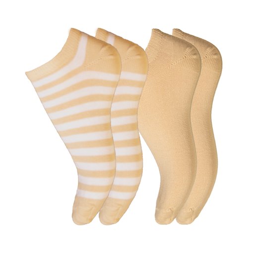 Eilu smooth weave organic cotton ankle sock 2-pair pack
