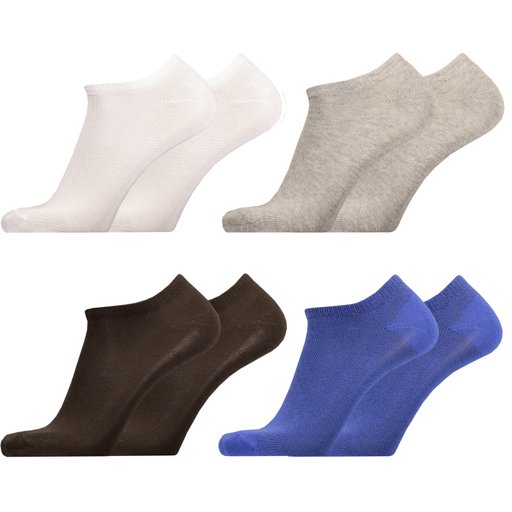 Vaahe organic cotton smooth weave sneaker sock 4-pair pack