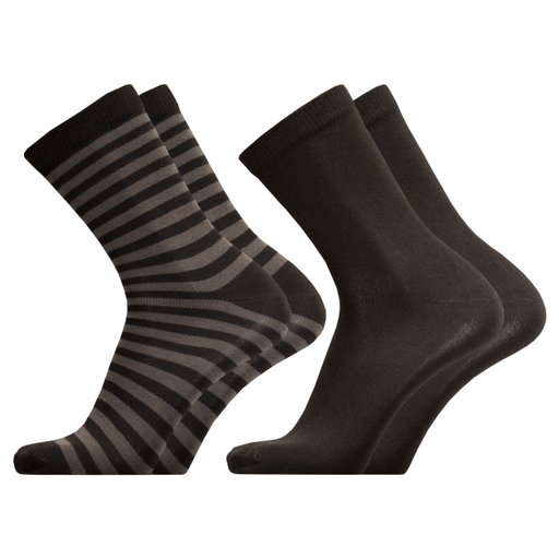 Aaku organic cotton smooth weave flexible sock 2-pair pack