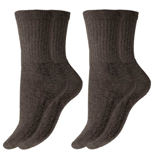 Aaka recycled cotton terry sole sport sock 2-pair pack