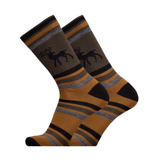 Deer - merino wool sock