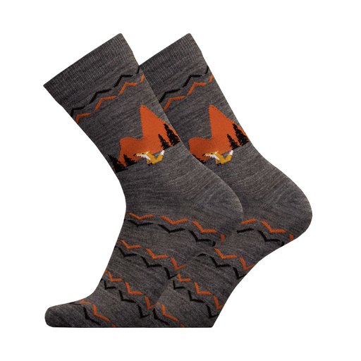 Night fox - merino wool sock