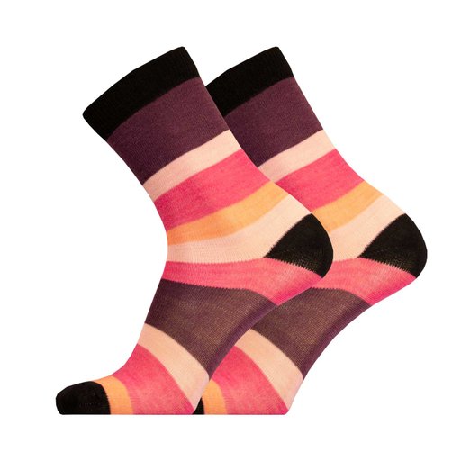 Elli merino wool striped sock