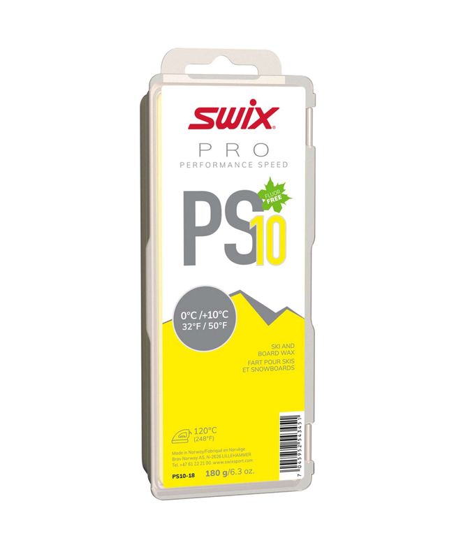 SWIX PS10 YELLOW, 0°C/+10°C, 180G