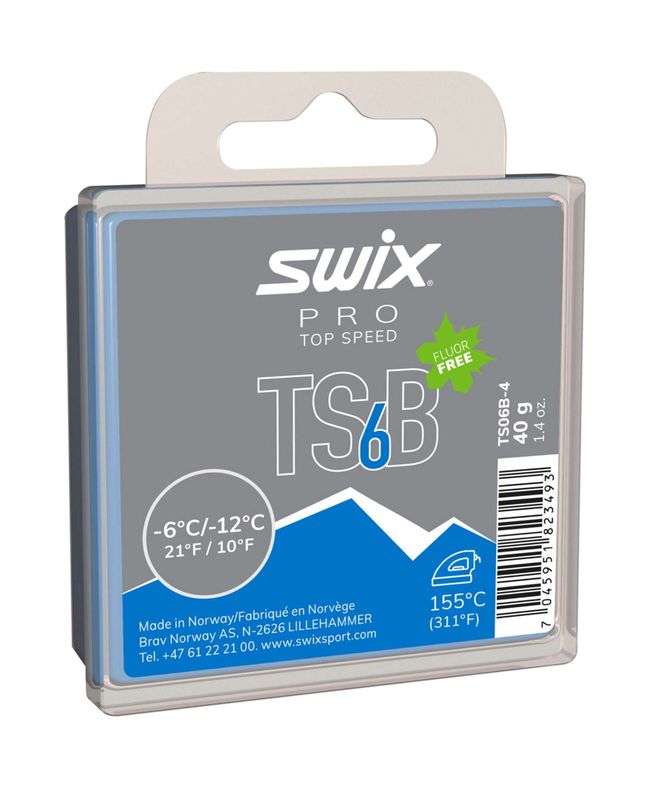 SWIX TS6 BLACK, -6°C/-12°C, 40G