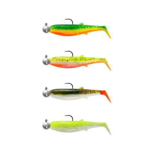 Cannibal Shad 12.5cm 20g+12.5g #5/0 Darkwater Mix 4pcs