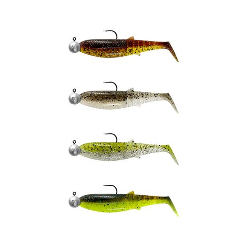 Cannibal Shad 10cm 9g+10g #3/0 Clearwater Mix 4pcs