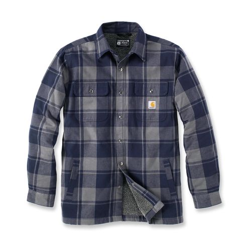 Flannel Sherpa-Lined Shirt Jacket