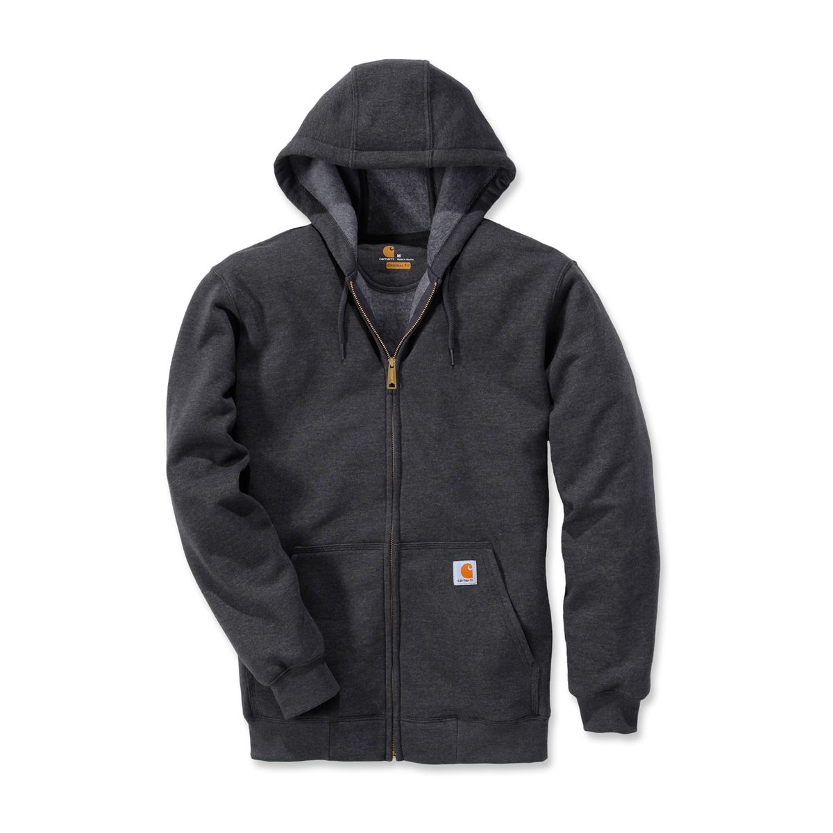 Men's Loose Fit Midweight Zip Hooded Sweatshirt