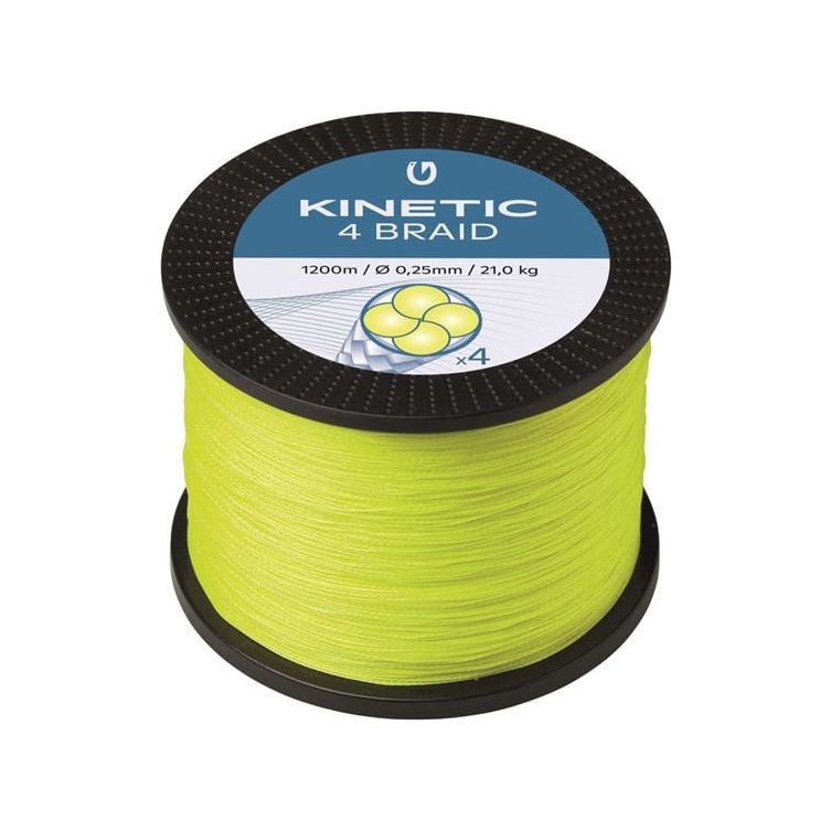 Kinetic 4 Braid 0,12mm 10,3kg 1200m Kinetic 4 Braid 0,12mm 10,3kg 1200m