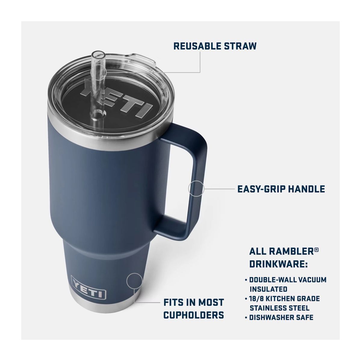 Rambler 25 Oz (710 ML) Straw Mug