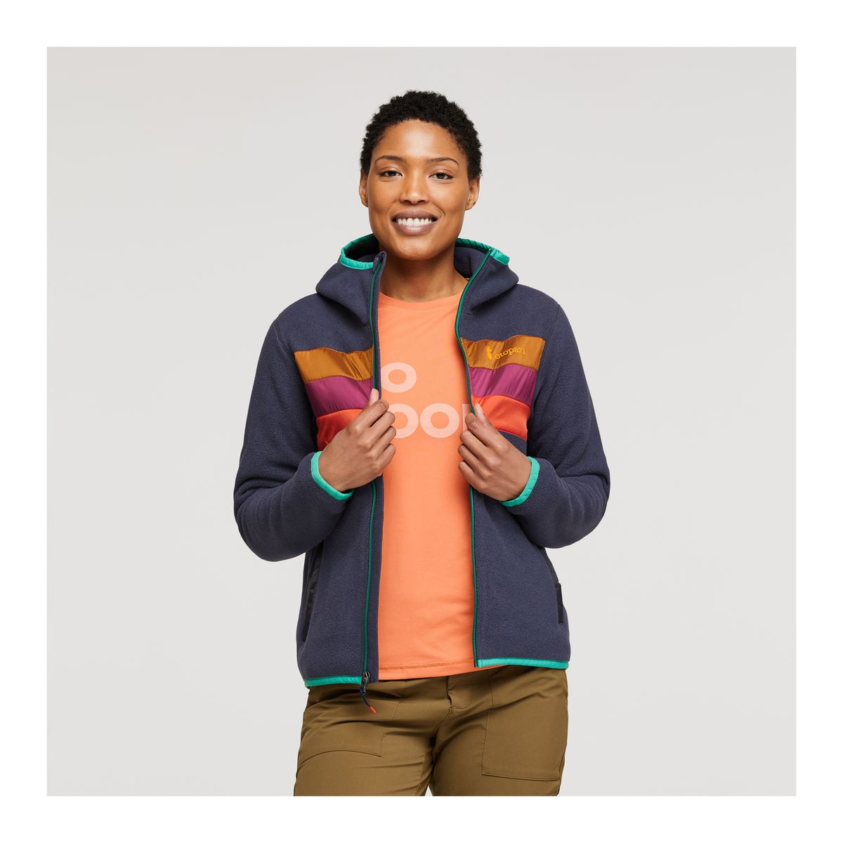 Teca Fleece Hooded Full-Zip Jacket W