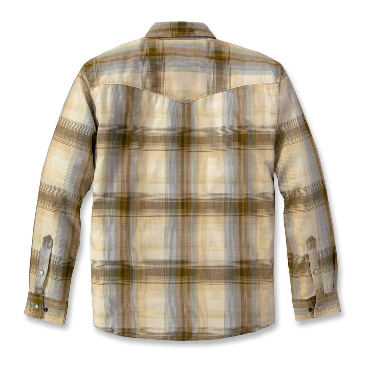 Snap-front Plaid Shirt